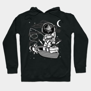 Astronaut Fishing Ethereum ETH Coin To The Moon Crypto Token Cryptocurrency Blockchain Wallet Birthday Gift For Men Women Kids Hoodie